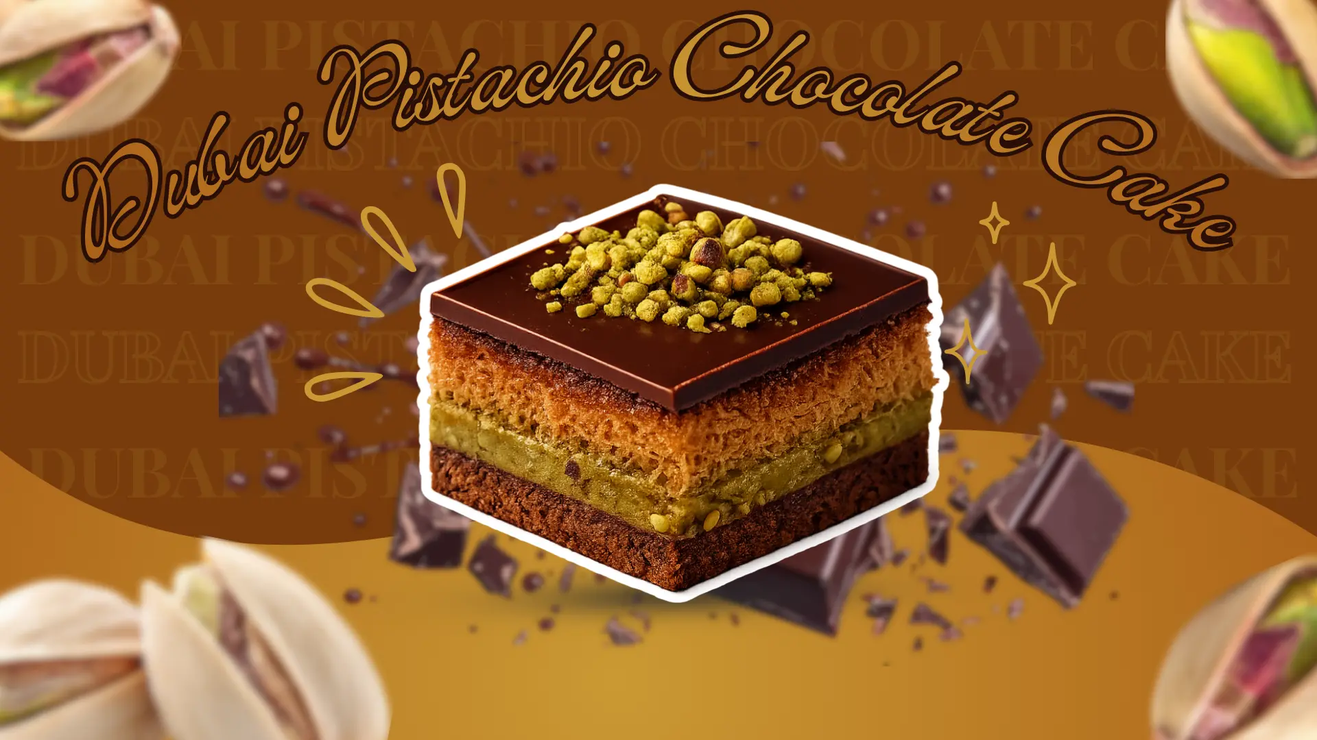 DUBAI PISTACHIO CHOCOLATE CAKE